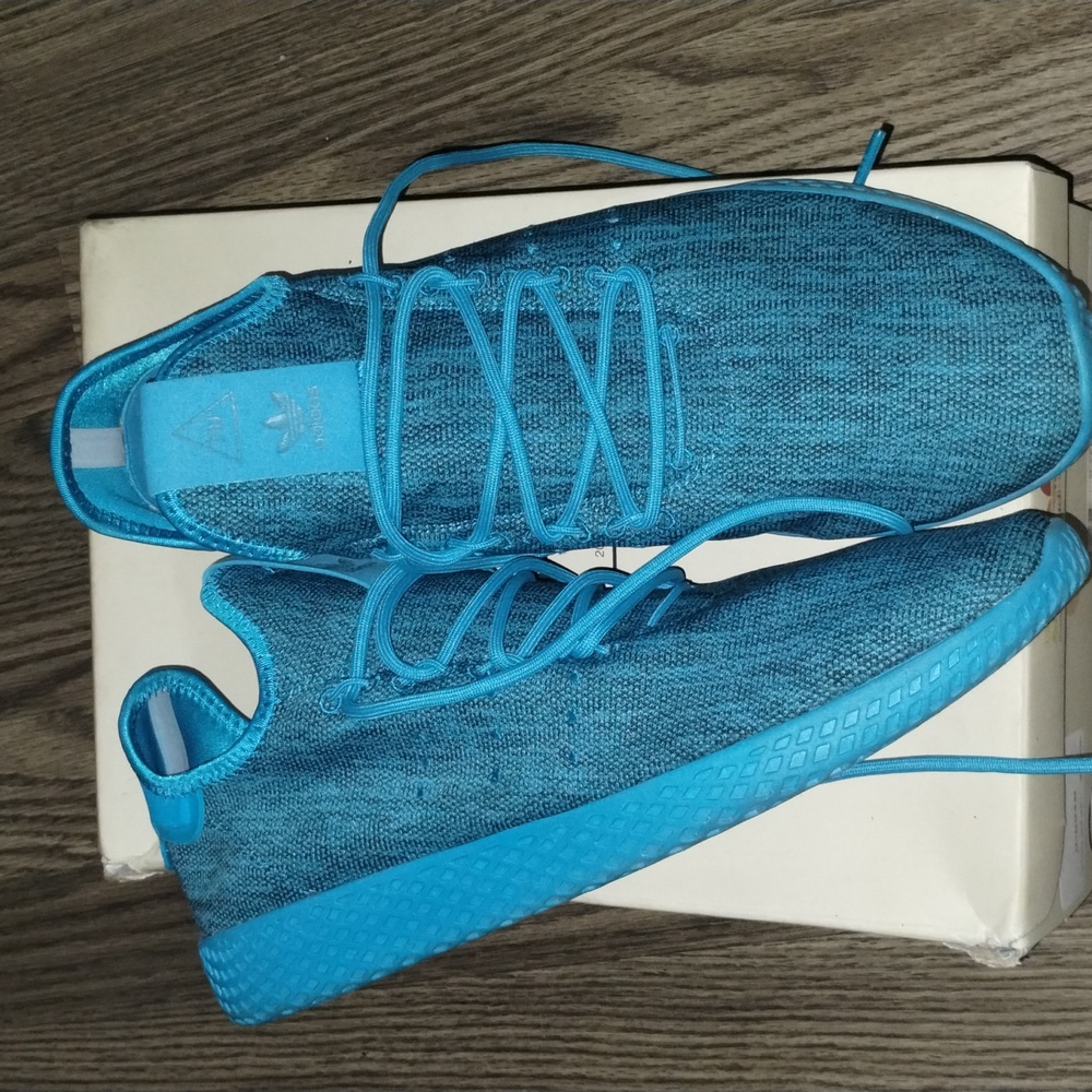 Adidas Originals Pharrell Williams. PW Tennis Hu DB2861 Teal Men’s Sz 11